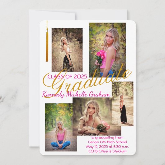 Einladung des Abschlusses (Vorderseite)