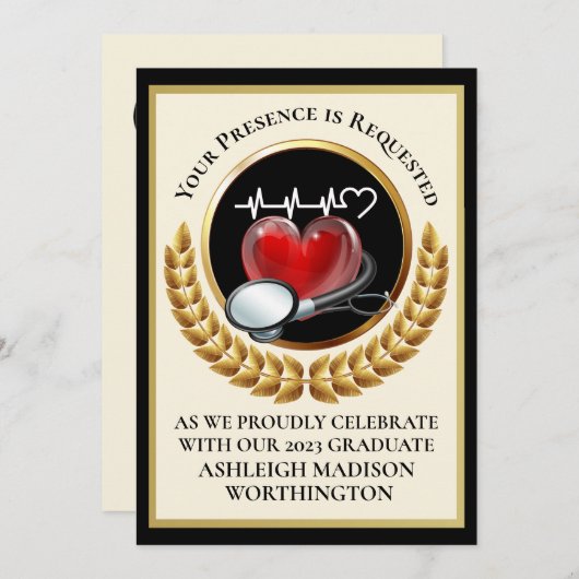 Einladung des Abschlusses (Vorne/Hinten)