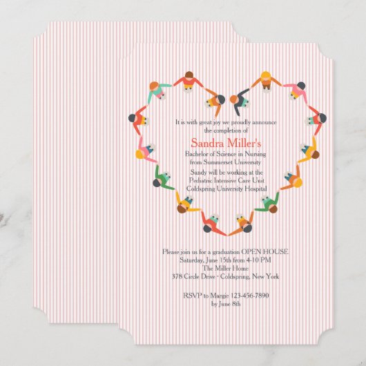 Einladung des Abschlusses (Vorne/Hinten)