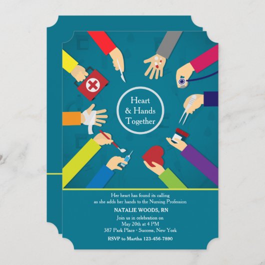 Einladung des Abschlusses (Vorne/Hinten)