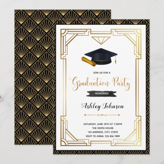 Einladung des Abschlusses 1920 (Vorne/Hinten)