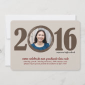 Einladung des Abschlusses 2016 (Vorderseite)