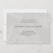 Einladung des Abschlusses "Big Graduate Script Fot (Rückseite)