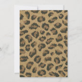 Einladung des Abschlusses "Black Ribbon and Leopar (Rückseite)