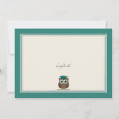 Einladung des Abschlusses "Blackboard Owl" (Rückseite)