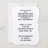 Einladung des Abschlusses der Juristischen Fakultä (Rückseite)