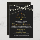 Einladung des Abschlusses der Juristischen Fakultä (Vorne/Hinten)