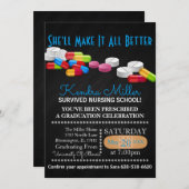 Einladung des Abschlusses der Krankenpflege (Vorne/Hinten)