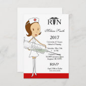 Einladung des Abschlusses der Krankenpflege (Vorne/Hinten)