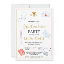 Einladung des Abschlusses der Krankenpflege