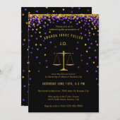 Einladung des Abschlusses der lila- und Goldlaw-Sc (Vorne/Hinten)