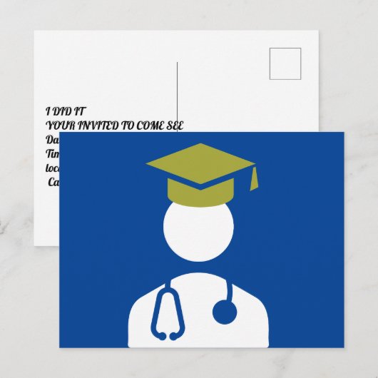 Einladung des Abschlusses der Medizinschule (Vorne/Hinten)