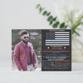 Einladung des Abschlusses der Polizeiakademie (Stehend Vorderseite)