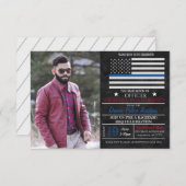 Einladung des Abschlusses der Polizeiakademie (Vorne/Hinten)