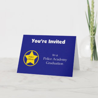 Einladung des Abschlusses der Polizeiakademie — Ma