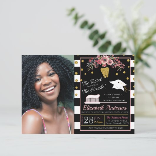 Einladung des Abschlusses der Zahnärzte (Stehend Vorderseite)