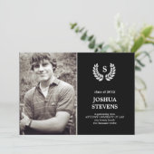 Einladung des Abschlusses des Law Wreath Law Foto (Stehend Vorderseite)