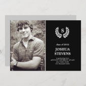 Einladung des Abschlusses des Law Wreath Law Foto (Vorne/Hinten)