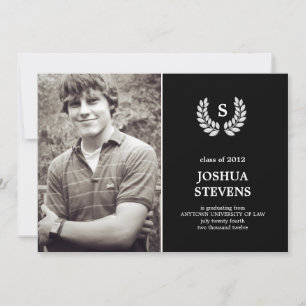 Einladung des Abschlusses des Law Wreath Law Foto