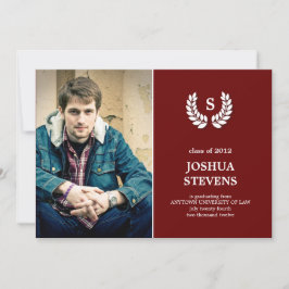 Einladung des Abschlusses des Law Wreath Law Foto