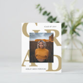 Einladung des Abschlusses "Foto der Haushaltsklass (Stehend Vorderseite)