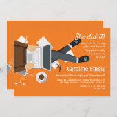 Einladung des Abschlusses für Laptop-Studien (Vorne/Hinten)