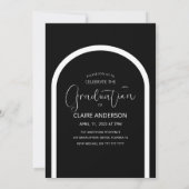 Einladung des Abschlusses "Graduate Arched Foto" (Rückseite)