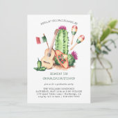 Einladung des Abschlusses Heiligen Guacamole Fiest (Stehend Vorderseite)