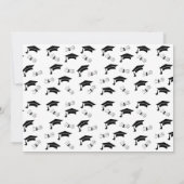 Einladung des Abschlusses mit Cap and Diploma (Rückseite)