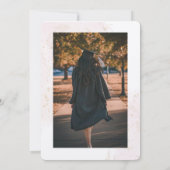 Einladung des Abschlusses Pink LKW (Rückseite)