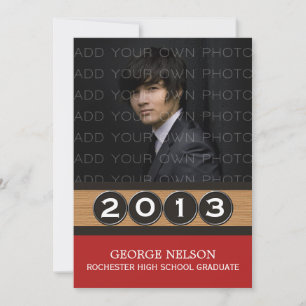 Einladung des Abschlusses Red Classy Keys