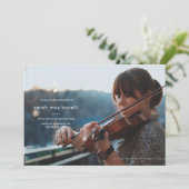 Einladung des Abschlusses Simple Music Major (Stehend Vorderseite)