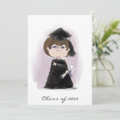 Einladung des Abschlusses "The Graduate" (Stehend Vorderseite)