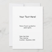 Einladung des Abschlusses "The Graduate" (Rückseite)