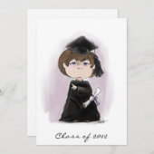 Einladung des Abschlusses "The Graduate" (Vorne/Hinten)