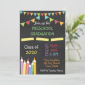 Einladung des Abschlusses vor der Schule (Stehend Vorderseite)