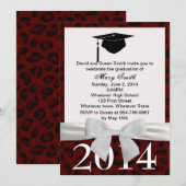 Einladung des Abschlusses "Weißer Flachband" und " (Vorne/Hinten)