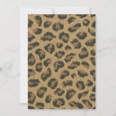 Einladung des Abschlusses Weißer Flachband und Leo (Rückseite)