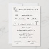 Einladung des Abschlusses zur ärztlichen Verschrei (Vorderseite)