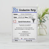 Einladung des Abschlusses zur ärztlichen Verschrei (Stehend Vorderseite)