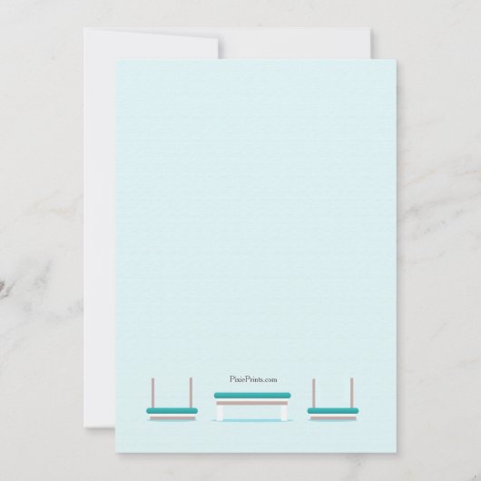 Einladung des Abschlusses zur Physikaltherapie (Rückseite)