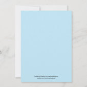 Einladung des Affen zum ersten Geburtstag (Rückseite)