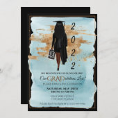 Einladung des afroamerikanischen Abschlusses (Dunk (Vorne/Hinten)