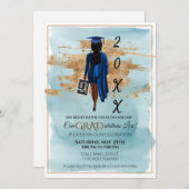 Einladung des afroamerikanischen Abschlusses (Dunk (Vorne/Hinten)