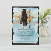 Einladung des afroamerikanischen Abschlusses (Dunk (Stehend Vorderseite)