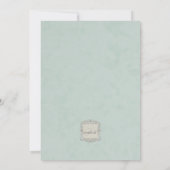 Einladung des akademischen Abschlusses (Rückseite)