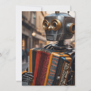 Einladung des Akkordeonroboters