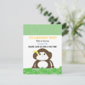 Einladung des albernen Affen zum Geburtstag (Stehend Vorderseite)