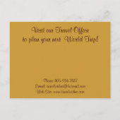 EINLADUNG DES ALTEN WELTKARTENREISEBÜROS (Rückseite)