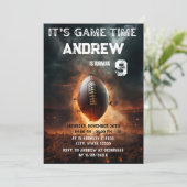 Einladung des American Football (Stehend Vorderseite)